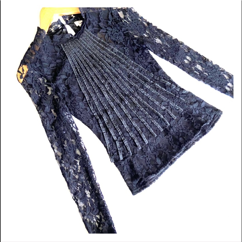 NWT Dressy Black Lace Top